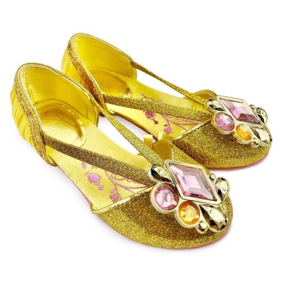 NWT Disney Princess Belle Costume Shoes - Yellow - Picture 1 of 10
